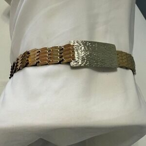 ✨ Vintage Gold Metal Link Belt – Adjustable –‎ 40" Max ✨